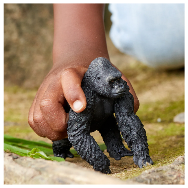 Schleich Wild Life Grey Dot Male Gorilla 14770