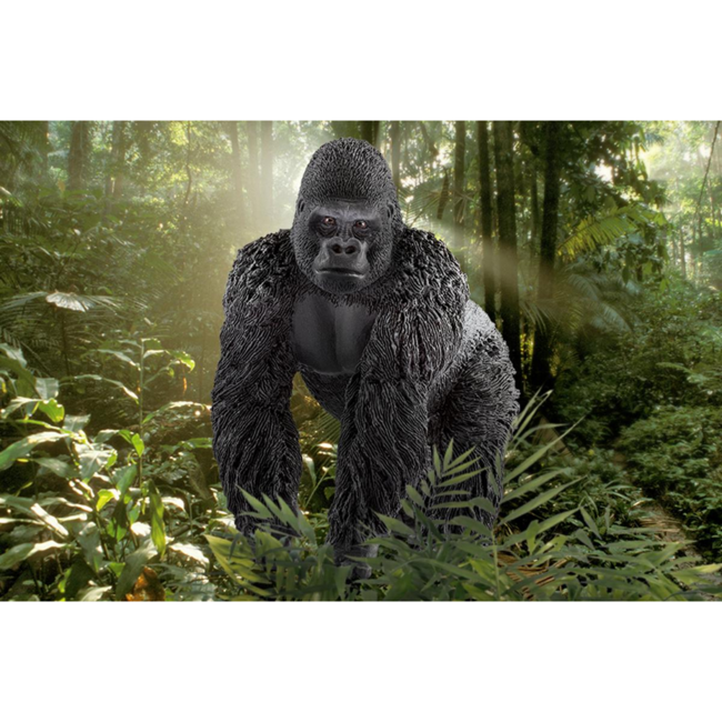 Schleich Wild Life Grey Dot Male Gorilla 14770