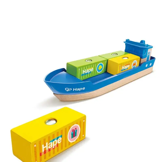 Hape - Cargo Ship & Crane E3792