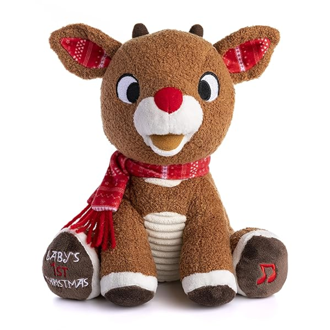 Kids Preferred Rudolph Baby's First Christmas Plush w/ Music