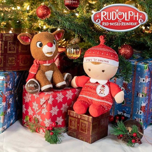 Kids Preferred Rudolph Baby's First Christmas Plush w/ Music