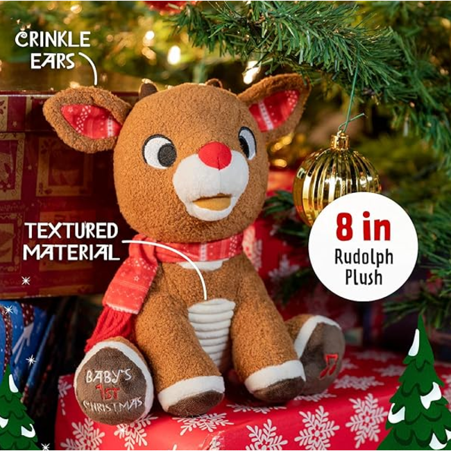 Kids Preferred Rudolph Baby's First Christmas Plush w/ Music