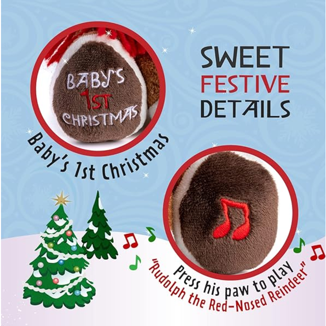 Kids Preferred Rudolph Baby's First Christmas Plush w/ Music