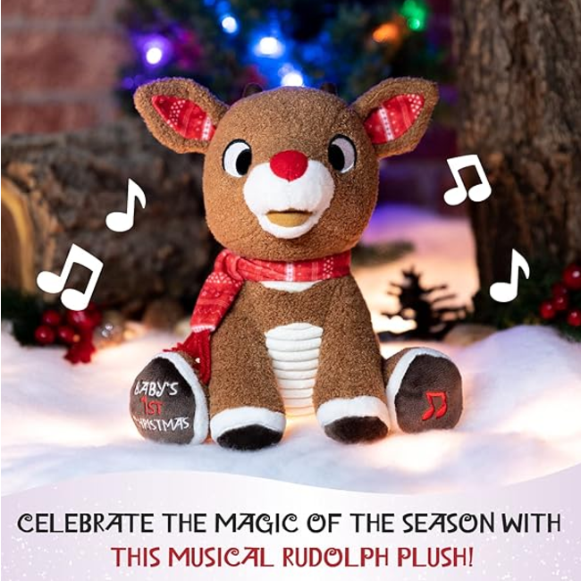 Kids Preferred Rudolph Baby's First Christmas Plush w/ Music