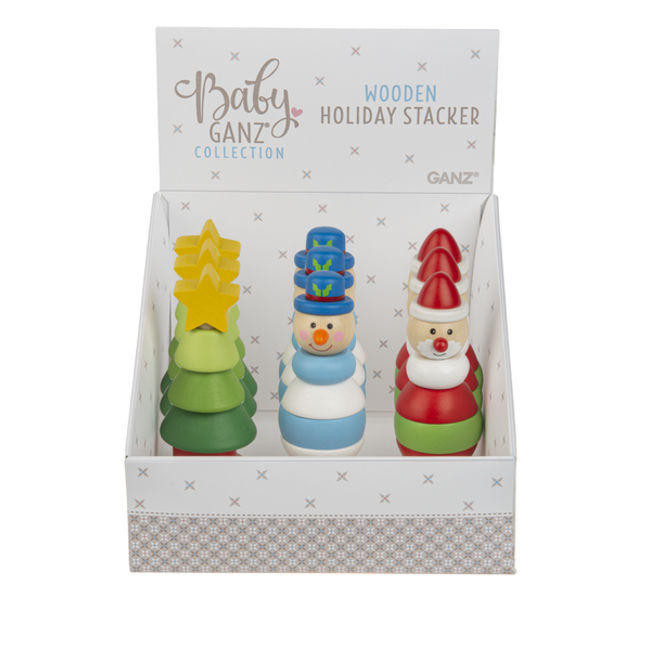 Ganz Baby Ganz  5" Wooden Holiday Stacker BGX11770
