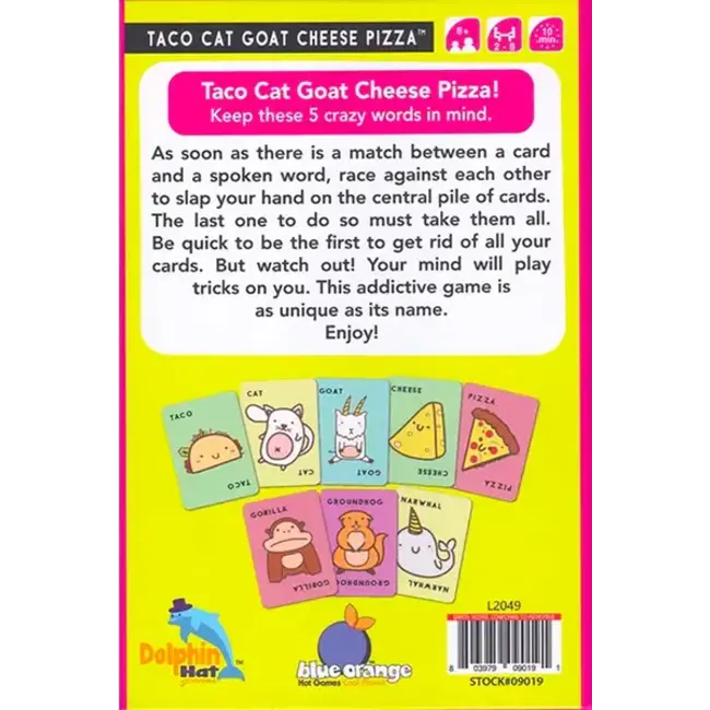 Taco Cat Goat Cheese Pizza Card Game BL-9019