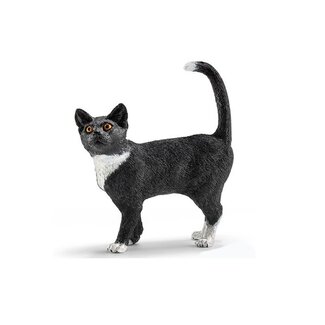 Schleich Farm World Green Dot Cat Standing 13770