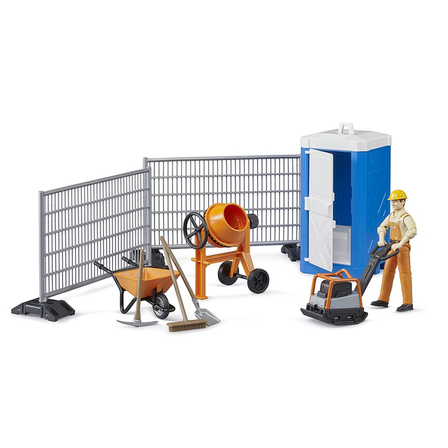 Bruder 62008 bworld Construction Set w/ Mixer & Figure