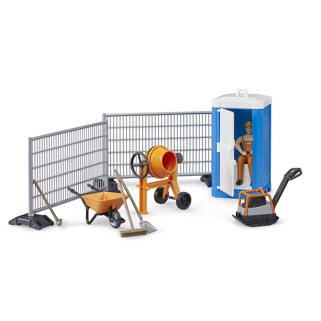 Bruder 62008 bworld Construction Set w/ Mixer & Figure