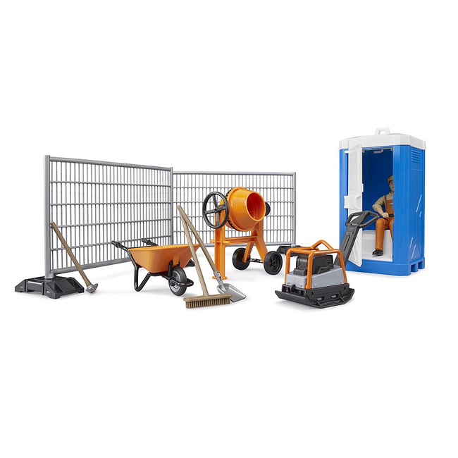 Bruder 62008 bworld Construction Set w/ Mixer & Figure