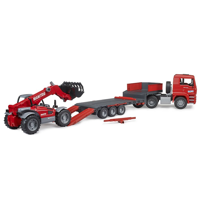 Bruder 02774 MAN TGA Loader Truck with Manitou Loader
