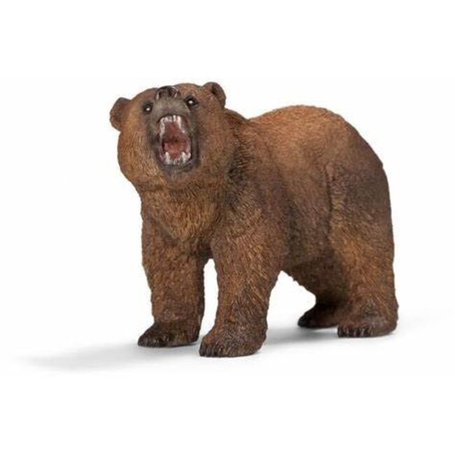 Schleich Wildlife Grey Dot Grizzly Bear 14685