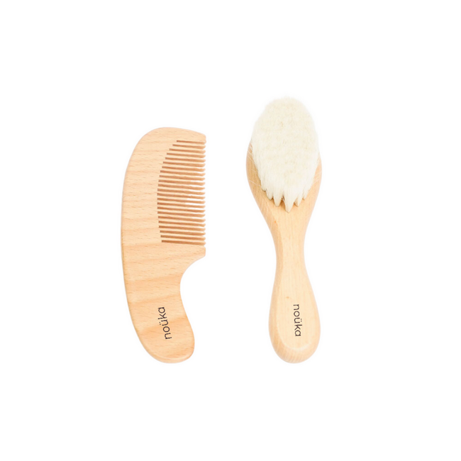 nouka Wooden Brush and Comb Set WBC01