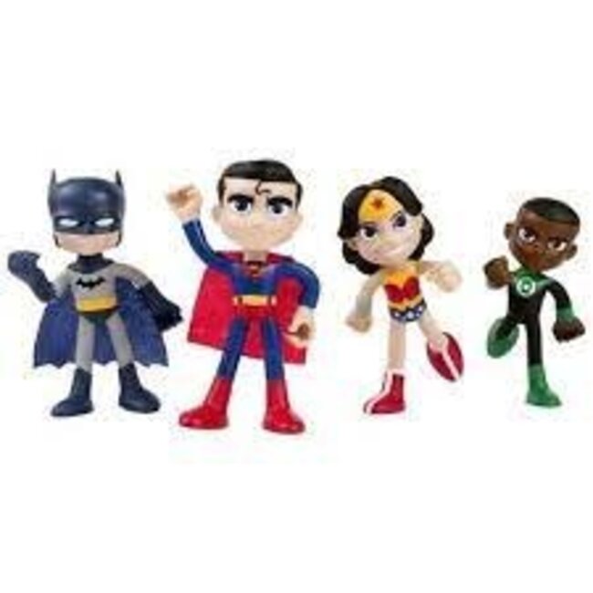 Action Bendables Figures - 4 inch 4pk - Justice League Set