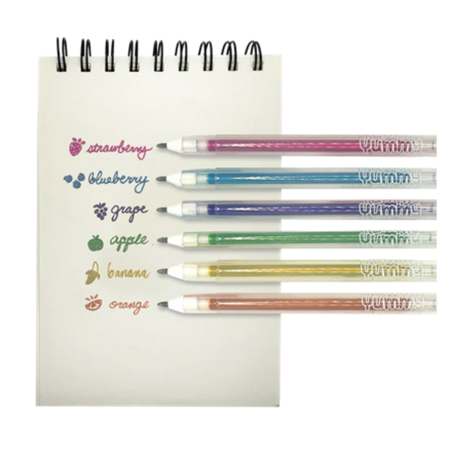 Ooly Ooly - Yummy Yummy 6 Scented Metallic Gel Pens