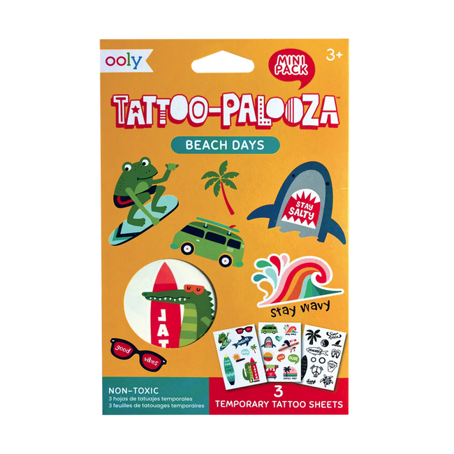 Ooly Ooly - Tattoo Palooza: Mini Temporary Tattoos - Beach Days
