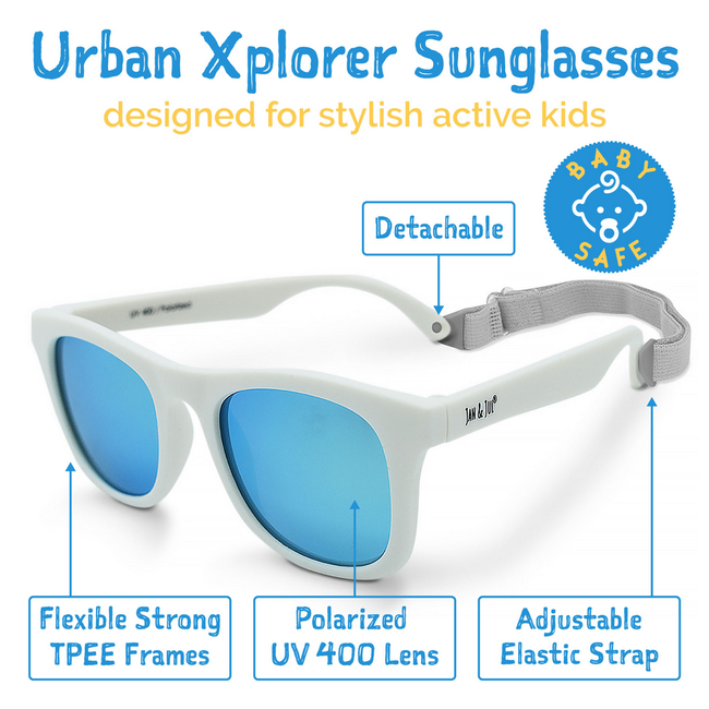Jan & Jul Urban Xplorer Sunglasses - White Aurora Small
