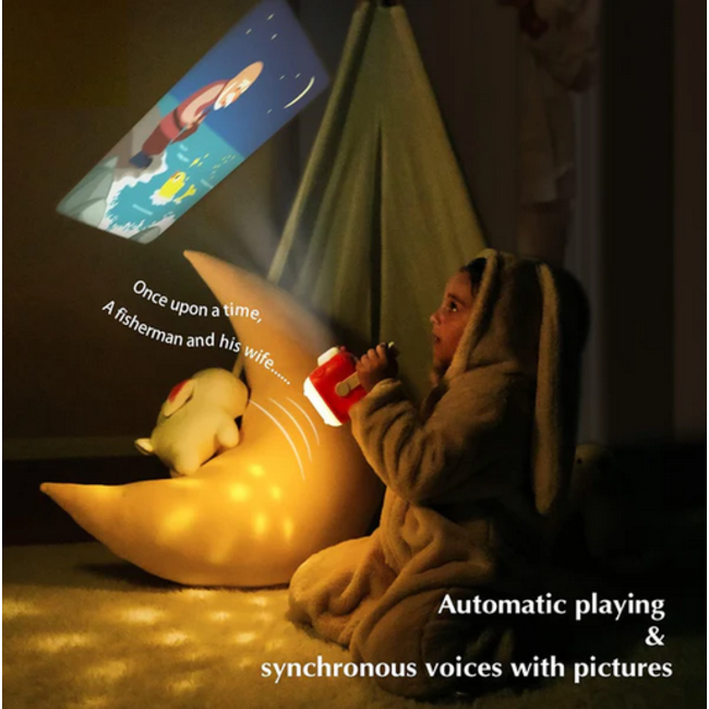 ZzzMOON: Kids Storytelling Projector - Red
