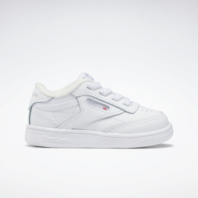 Reebok Club C Infant/Toddler White - Stretch Lace