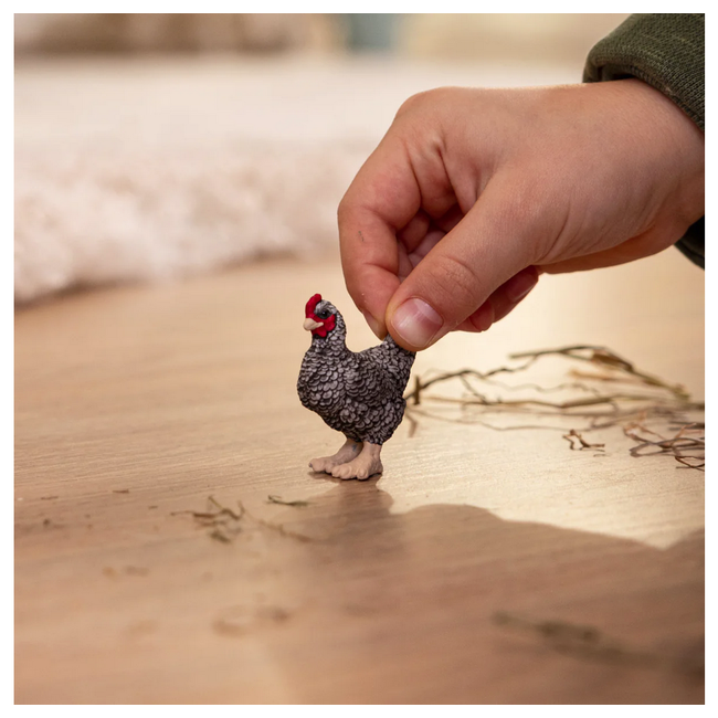 Schleich Farm World Green Dot Plymouth Rock Chicken 13997