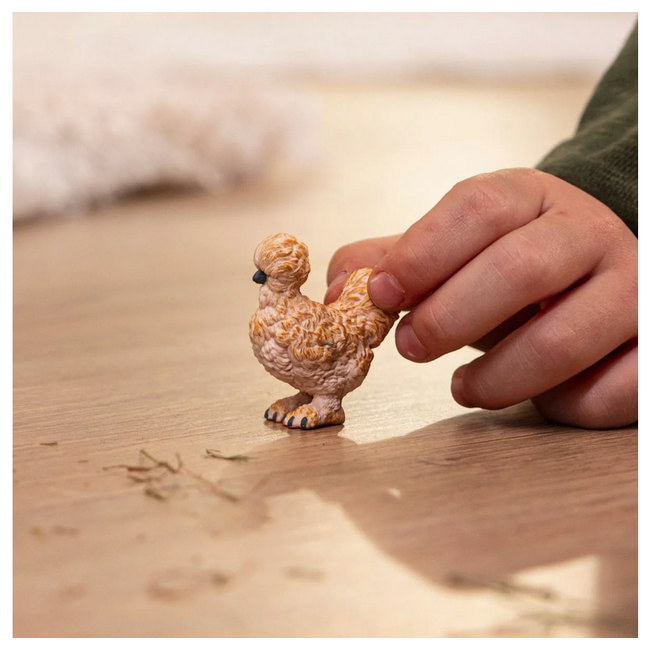 Schleich Farmworld Green Dot Silkie Chicken 14891