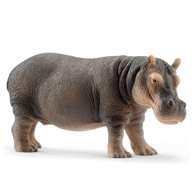 Schleich Wildlife Grey Dot Hippopotamus 14814
