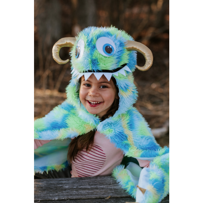 Great Pretenders Swampy The Monster Cape Blue/Green Size 4-6