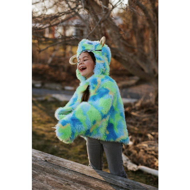 Great Pretenders Swampy The Monster Cape Blue/Green Size 4-6