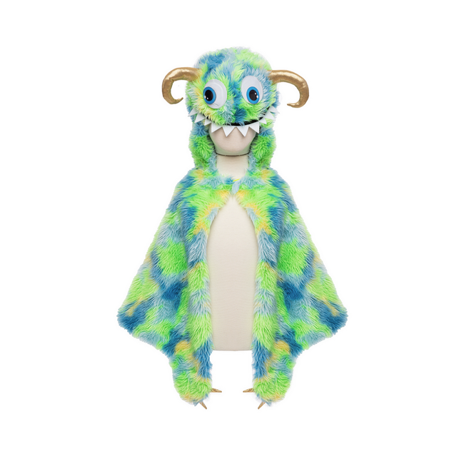 Great Pretenders Swampy The Monster Cape Blue/Green Size 4-6