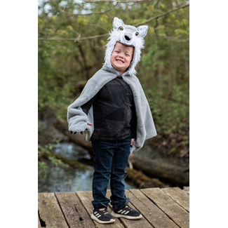 Great Pretenders Great Pretenders - Woodland Storybook Wolf Cape Size 4-6