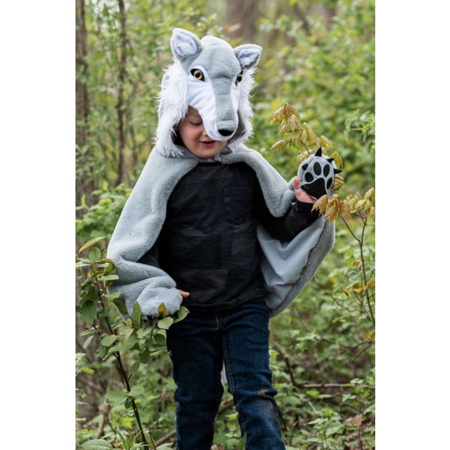 Great Pretenders Woodland Storybook Wolf Cape Size 4-6