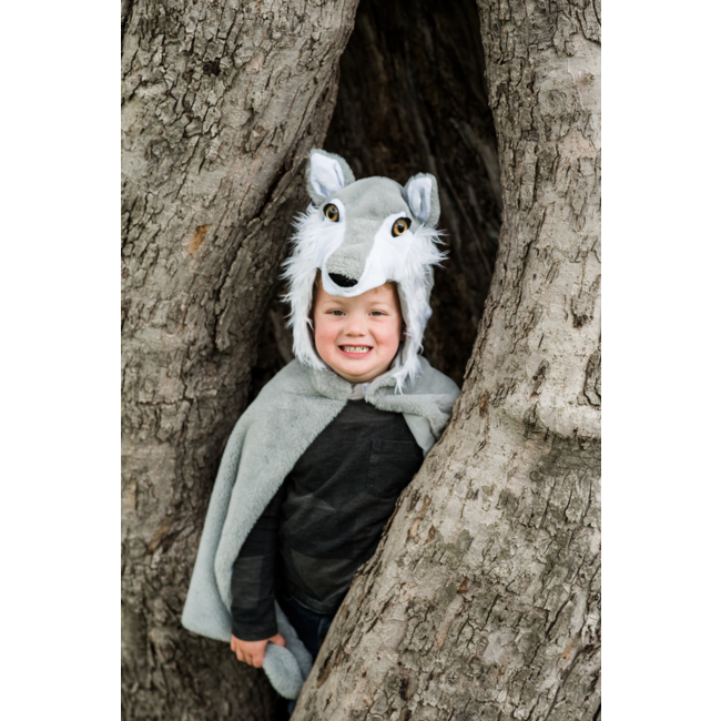 Great Pretenders Woodland Storybook Wolf Cape Size 4-6