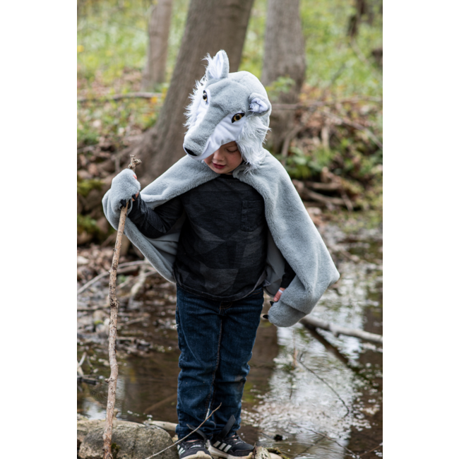 Great Pretenders Woodland Storybook Wolf Cape Size 4-6