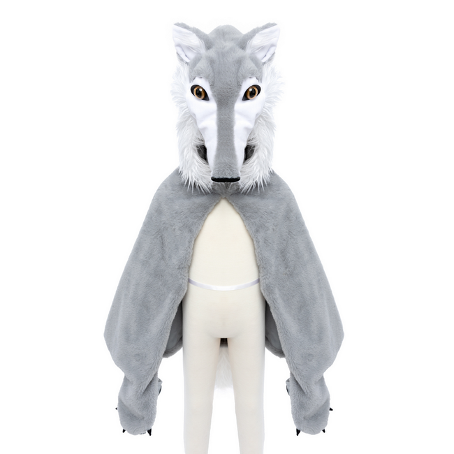 Great Pretenders Woodland Storybook Wolf Cape Size 4-6