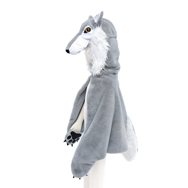Great Pretenders Woodland Storybook Wolf Cape Size 4-6