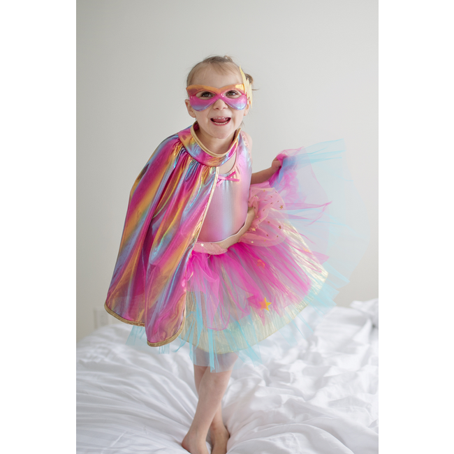 Great Pretenders Super-Duper Tutu, Cape & Mask  Size 4-6