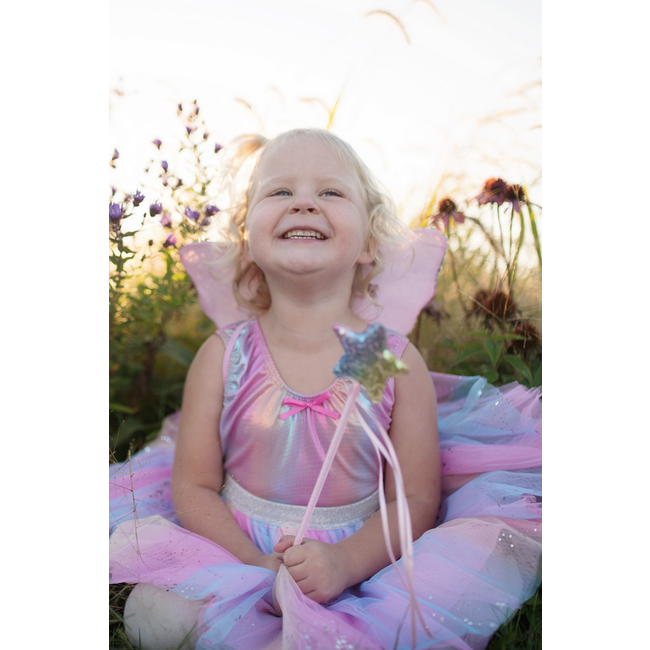 Great Pretenders Rainbow Sequins Skirt, Wings & Wand Size 4-6