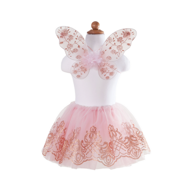 Great Pretenders Rose Gold Tutu & Wings Set Size 4-6