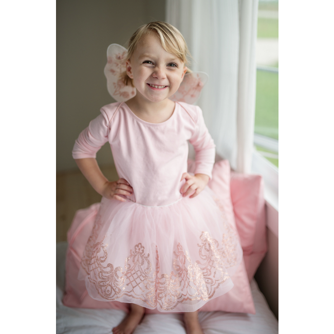Great Pretenders Rose Gold Tutu & Wings Set Size 4-6