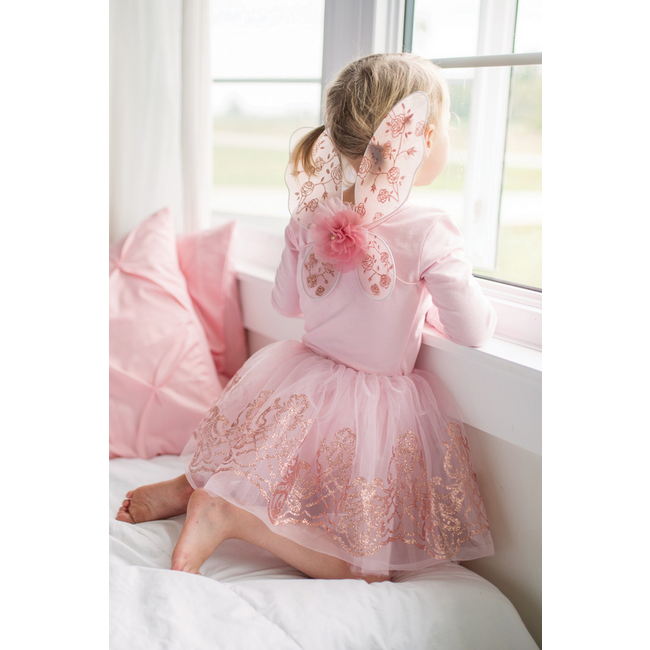 Great Pretenders Rose Gold Tutu & Wings Set Size 4-6