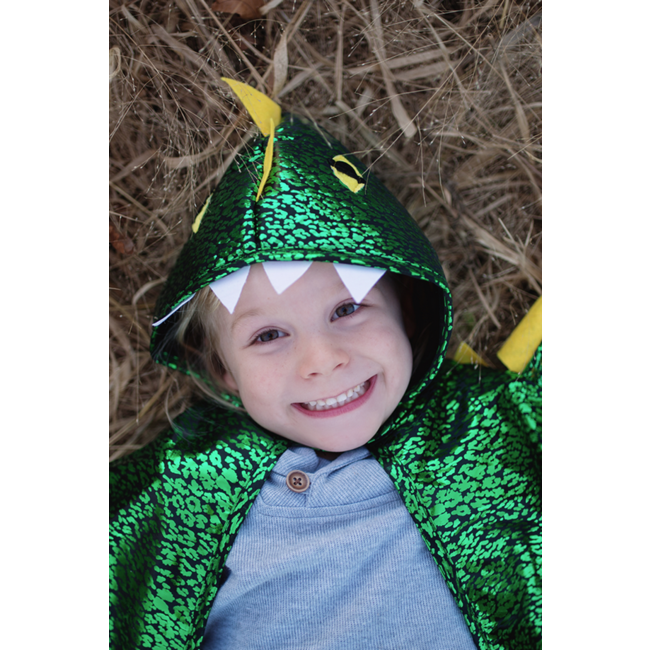 Great Pretenders Dragon Toddler Cape Green/Matallic Size 2-3