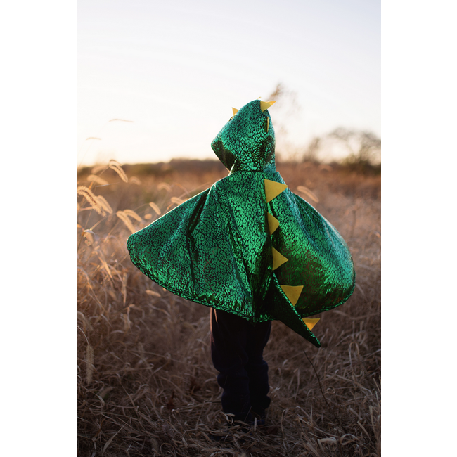 Great Pretenders Dragon Toddler Cape Green/Matallic Size 2-3
