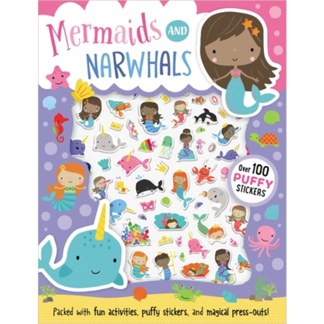 Fire the Imagination Mermaids and Narwhals - Puffy Stickers