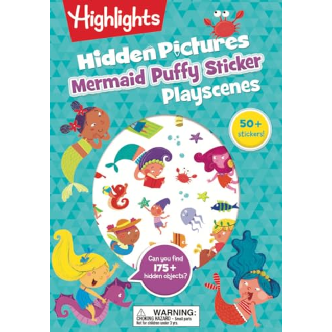 Hidden Picture - Mermaid Puffy Sticker Playscenes