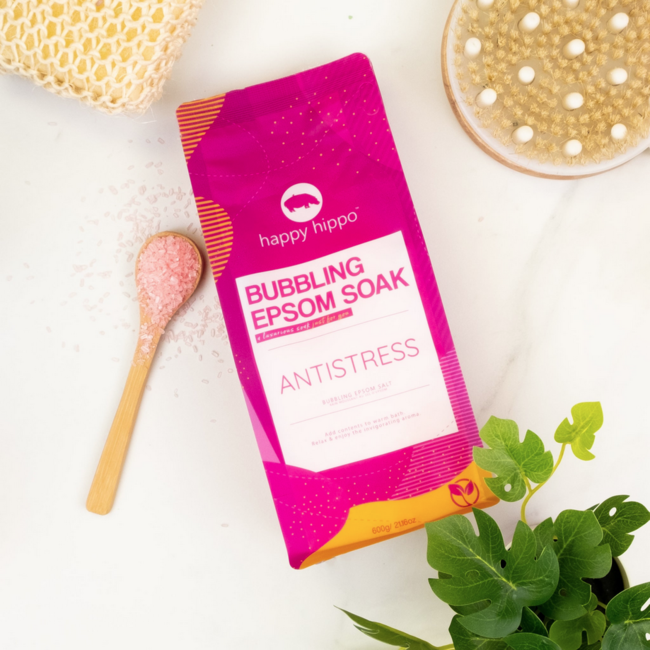 Happy Hippo Happy Hippo - Bubbling Epsom Soak 600g Anti Stress