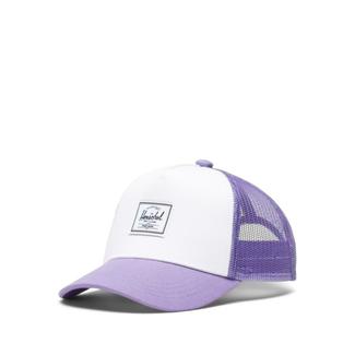 Herschel Whaler Cotton Mesh Toddler Cap 2-4 Years - Paisley Purple/White