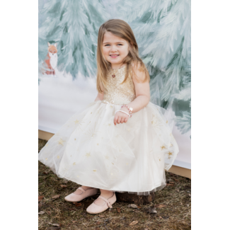 Great Pretenders Great Pretenders - Golden Glam Party Dress Size 5-6