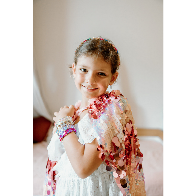 Great Pretenders The 5th Avenue Pailette Cape Pink Size 4-6