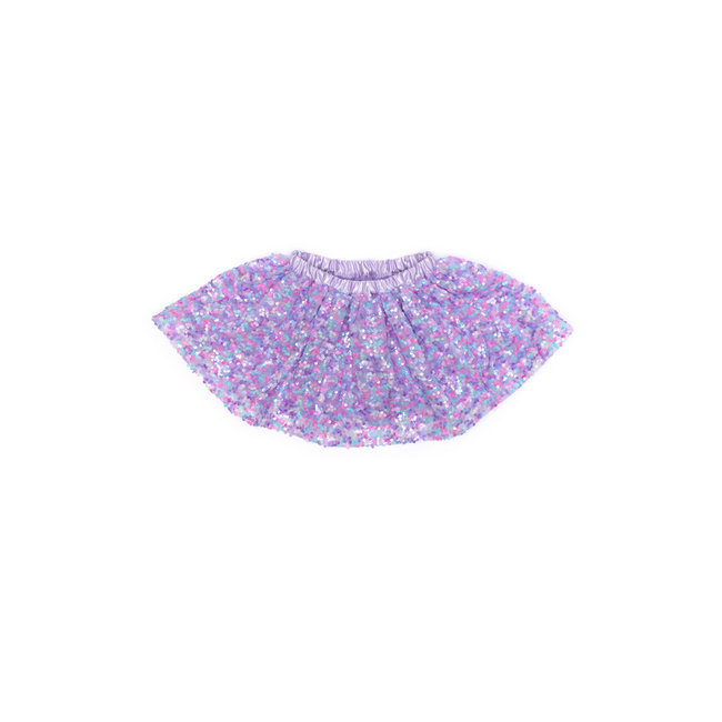 Great Pretenders Purple Party Sequins Skirt Size 4-6
