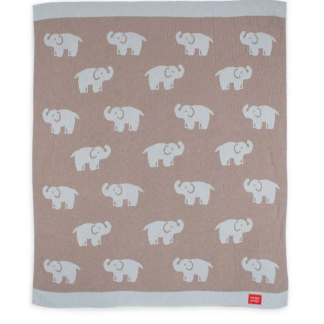 Weegoamigo - Hola Blanket - Elliot Elephant